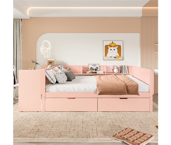 Camas nido 164x242 Rosa