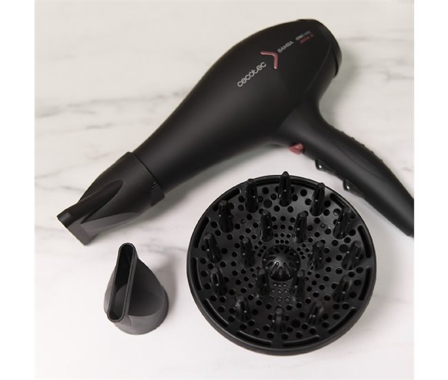 Secador IoniCare 5350 PowerShine Fire Cecotec Negro