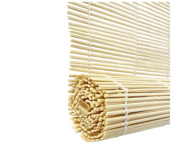 Acomoda Textil – Persiana Enrollable de Bambú Natural 