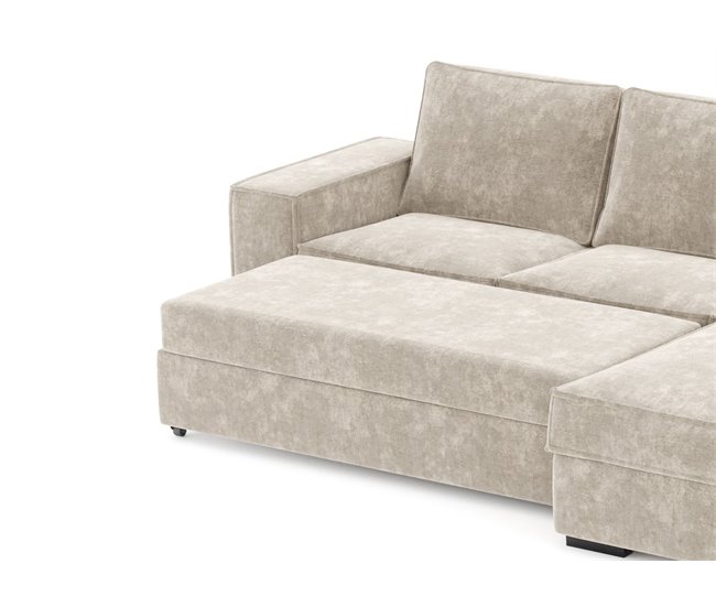 Chaise longue convertible en cama AZZURO Beige