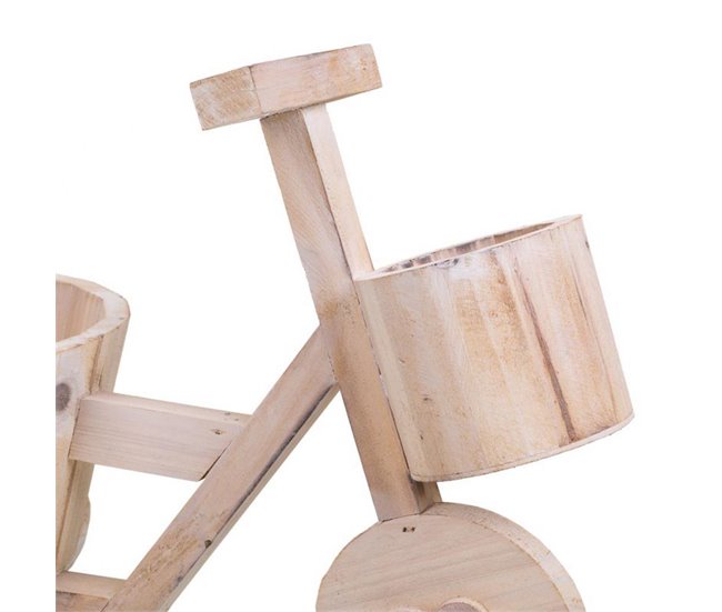 Bici Macetero de madera Marron