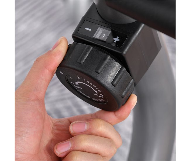 Bicicleta Estática Acero, ABS HOMCOM, deportes y ocio - fitness Gris