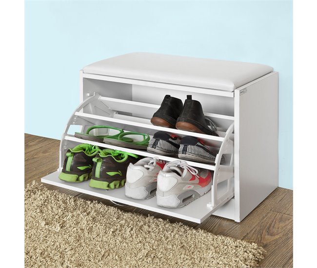 Banco Zapatero FSR16-W SoBuy Blanco