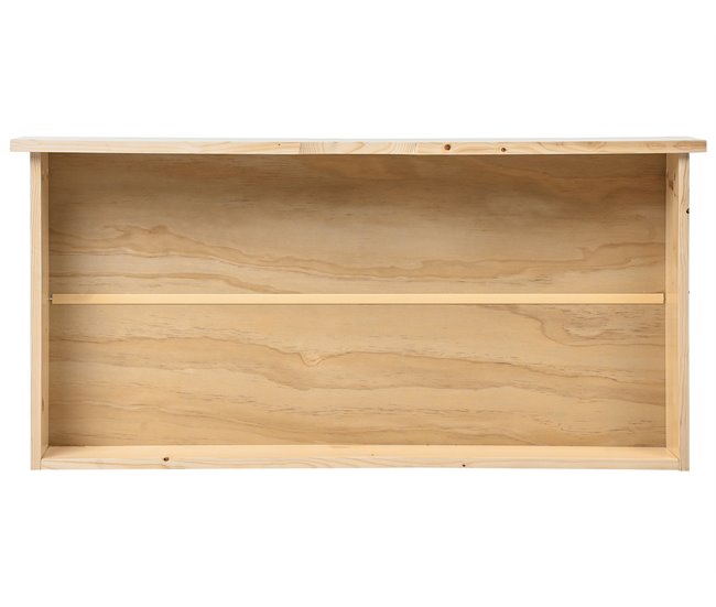 Beliani Conjunto de 2 cajones de cama Madera de pino CRONAT Madera Clara