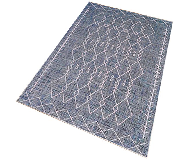 Alfombra De 80 X 120Cm 120x80 Azul