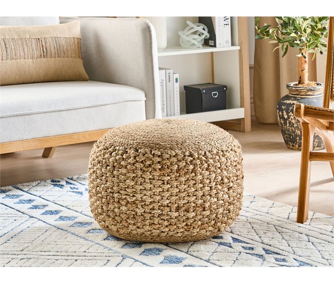 Beliani Puf DINNI Beige