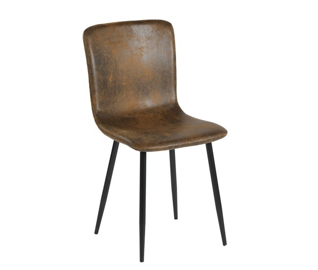 Conjunto mesa redonda efecto mármol y 4 sillas vintage Blanco