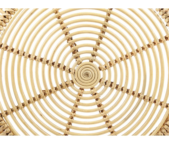 Beliani Mesa de centro LIMNI 84x84 Natural