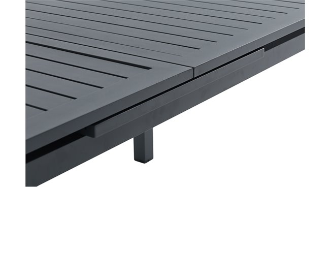 Mesa extensible de jardín ORION gris oscuro Gris Oscuro
