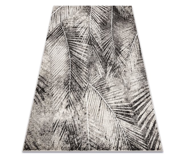 Alfombra MATEO 8035/944 Moderna hojas de palma estructural 180x270 Gris