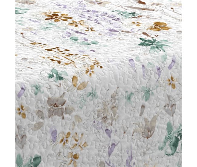 Colcha Bouti Estampada + Fundas Cojines Sortelha 