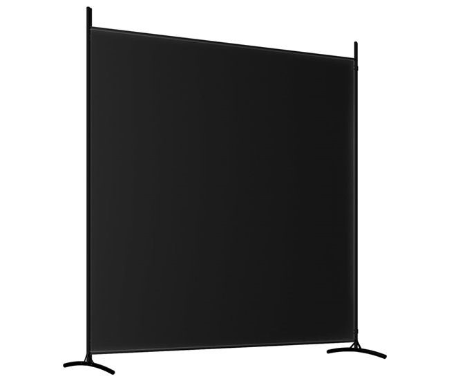 Biombo - Separador Divisor de 2 paneles Negro