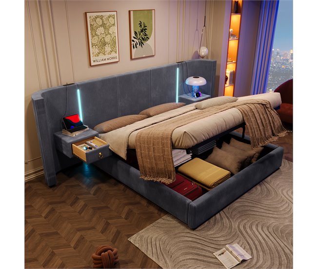 Canapés abatibles Gris