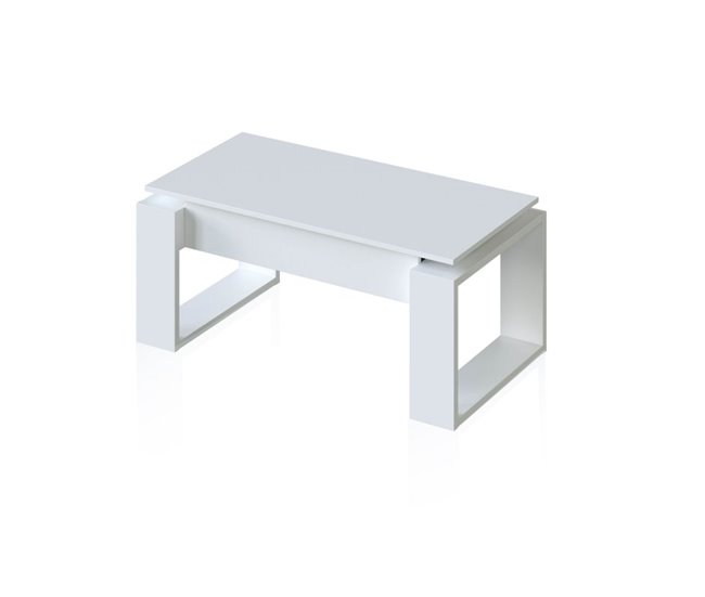 Mesa de centro elevable Neo 105x55 Blanco