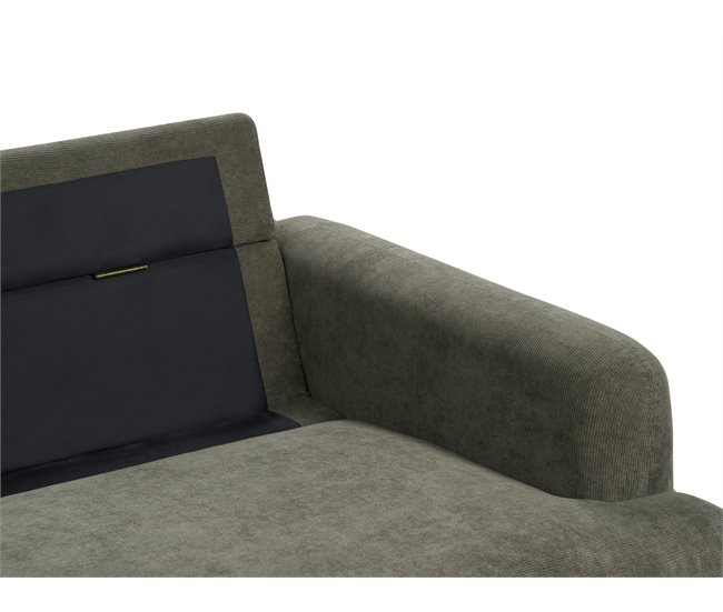 Beliani Sofá de 3 plazas Pana TUVE Verde Oscuro