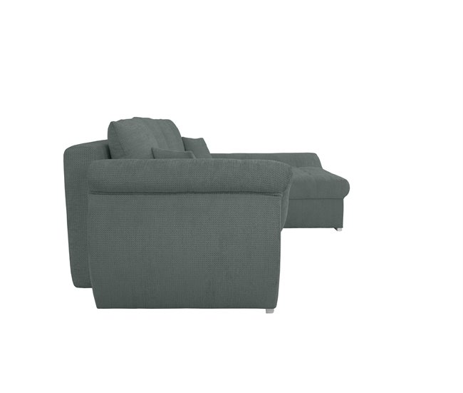 Chaise longue con cama y arcón EDEN Verde