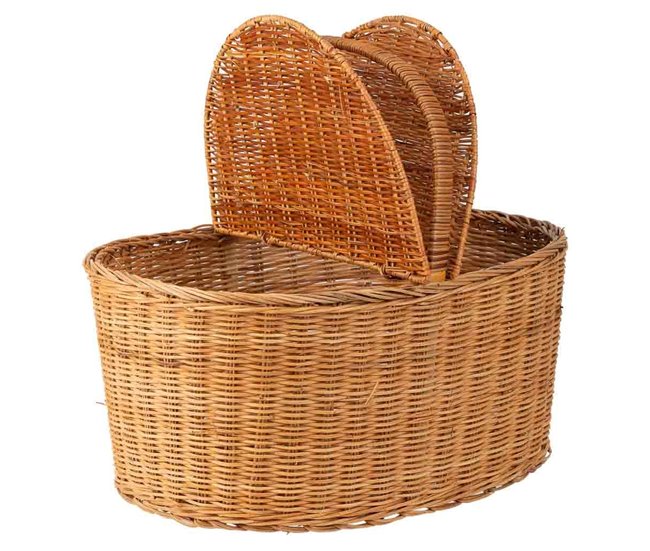 Cesta picnic de medula Marron