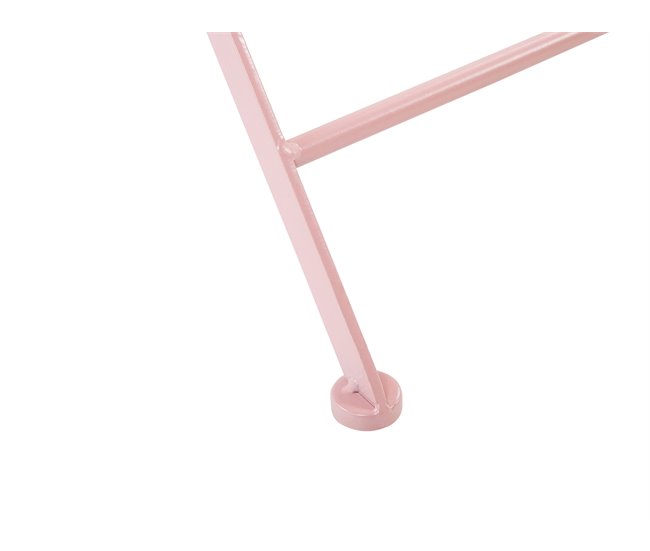 Beliani Conjunto plegable ALBINIA Rosa