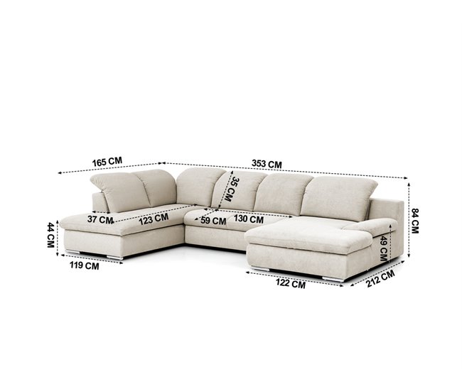 Rinconera con cama ISONA  Beige