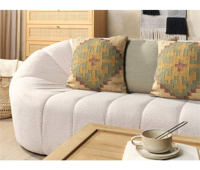Beliani Cojín decorativo SARON 45x45 Verde