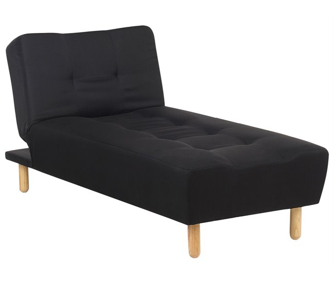 Beliani Chaise longue Poliéster ALSTEN Gris Oscuro