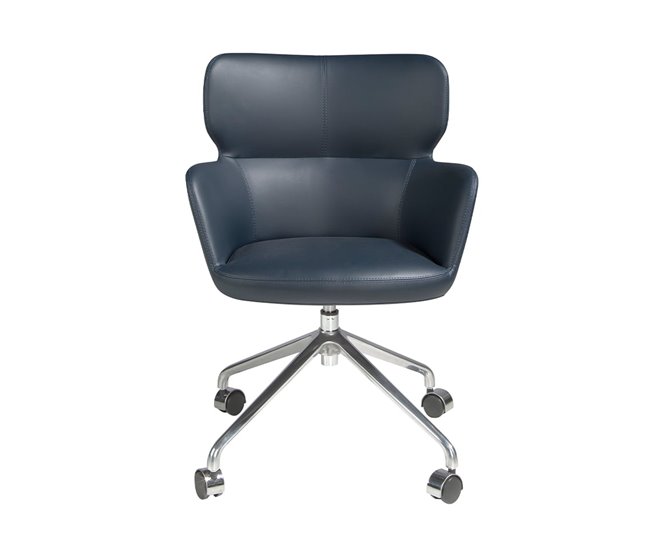 Silla oficina giratoria polipiel azul Azul
