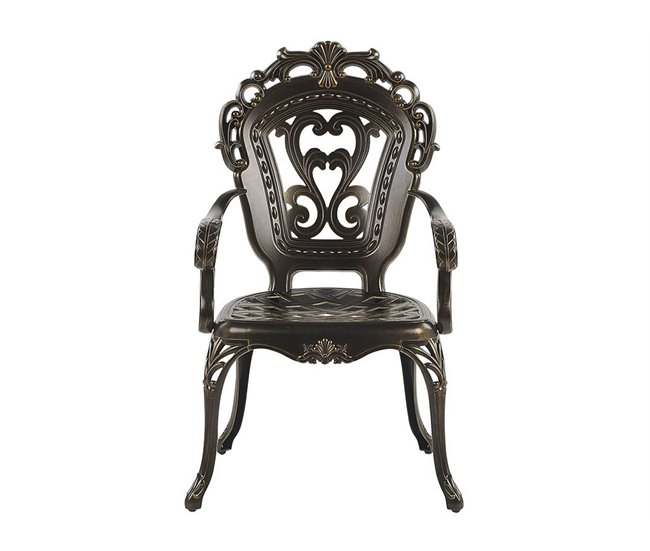 Beliani Conjunto de comedor SAPRI Marron