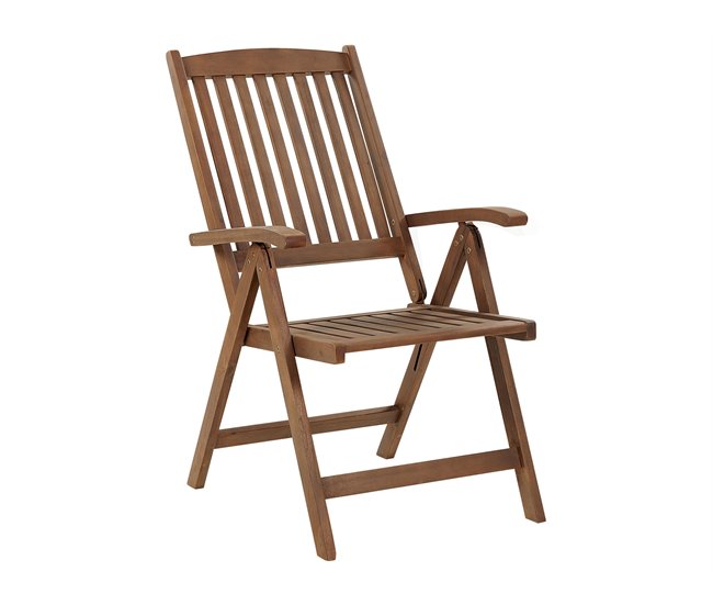 Beliani Conjunto plegable AMANTEA Marron