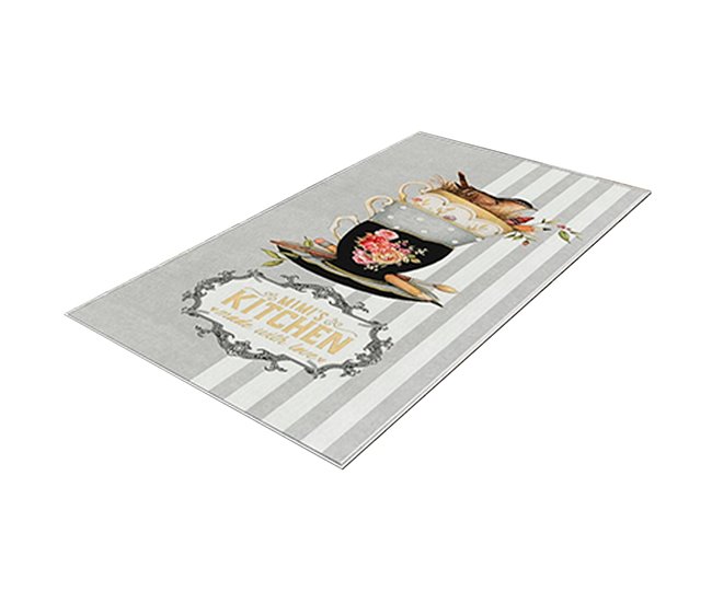 Alfombra De 60 X 100Cm 100x60 Azul