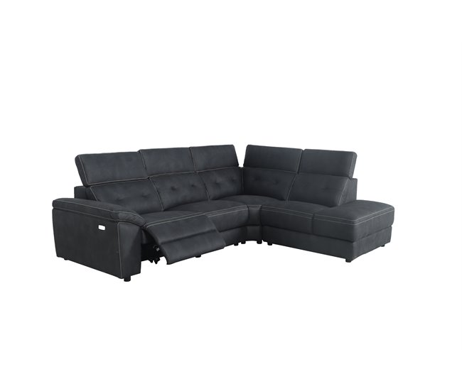 Rinconera ELLEN con 1 asiento eléctrico color gris oscuro Gris Oscuro