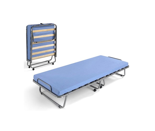 Cama plegable 80x190 cm CANCÚN Azul