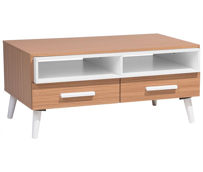 Beliani Mesa de centro ALLOA 60x100 Marron