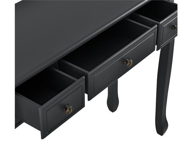 Consola mesa de entrada salón cajones de MDF 03_0004179/2 Negro