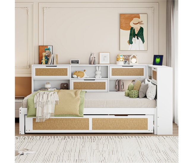 Camas nido 116x225 Blanco