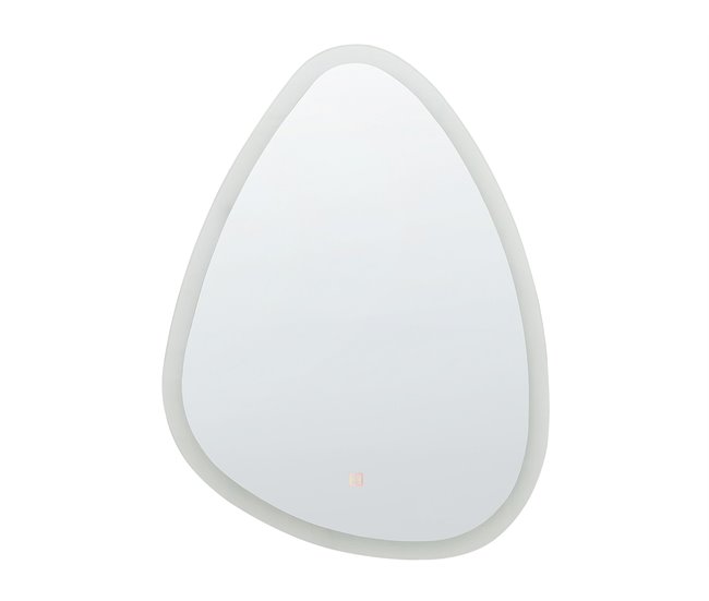Beliani Espejo de baño BETHUNE Gris