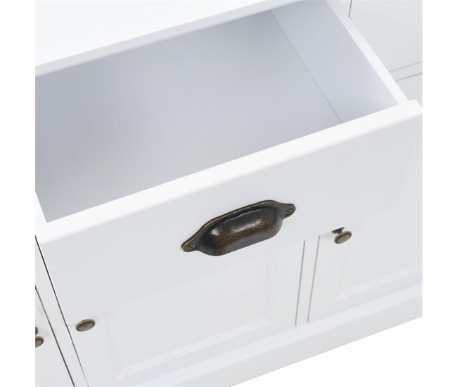 Aparador de puertas MDF madera de pino 4402117 Marron