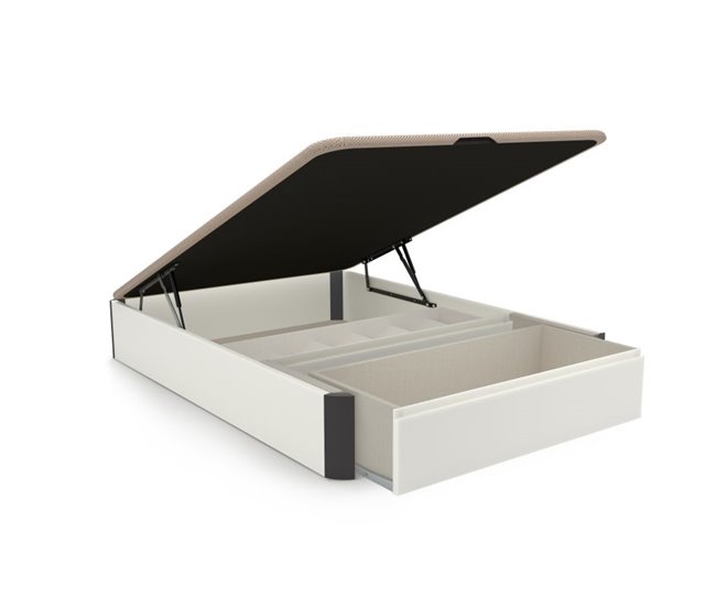 Canapé Luxury S-Max 3D 135x190 Blanco/ Gris