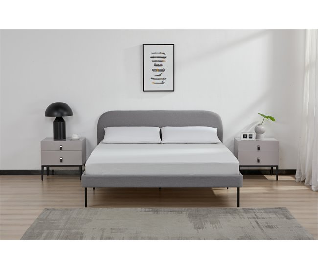Cama STAR 150x190cm color gris Gris