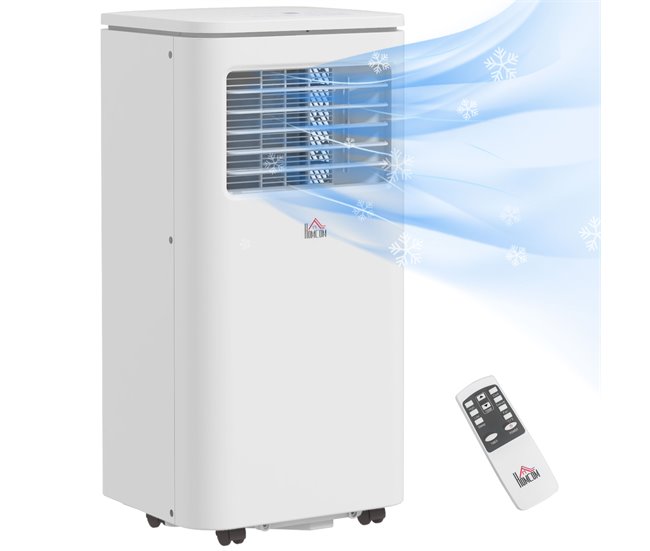 Aire Acondicionado Portátil ABS HOMCOM, hogar - climatización Blanco
