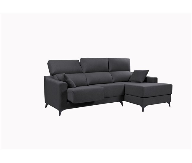 Chaise longue S NOELIA Antracita