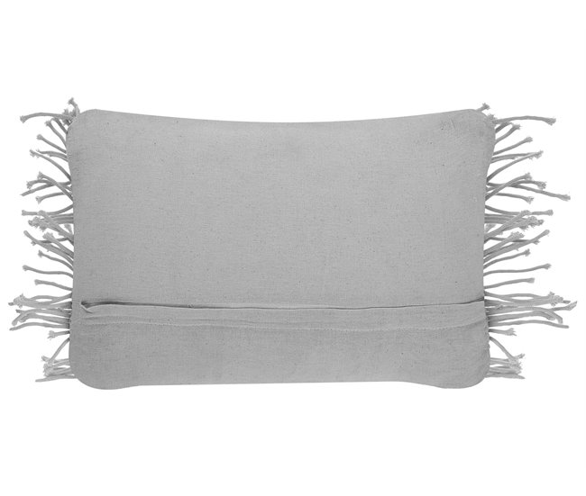 Beliani Cojín decorativo KIRIKKALE Gris Claro