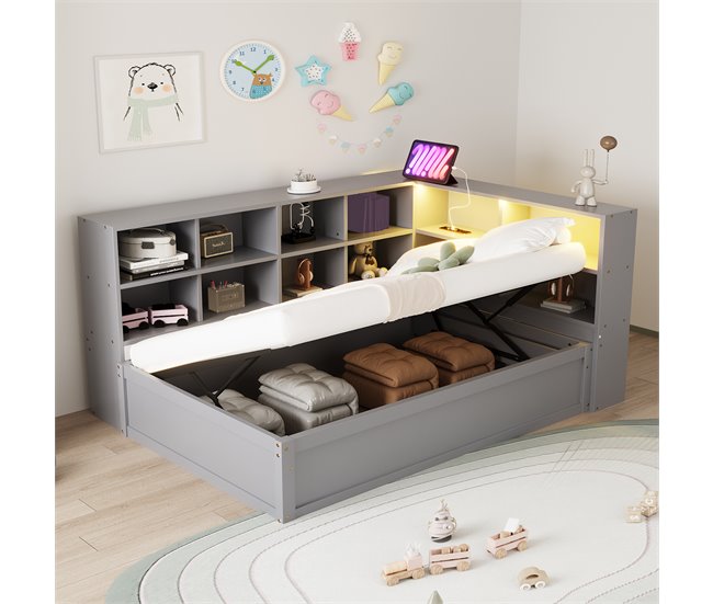 Canapés abatibles Gris