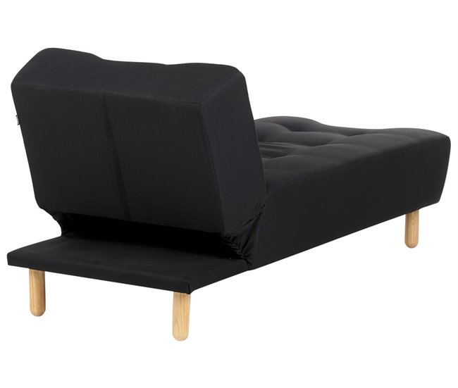 Beliani Chaise longue Poliéster ALSTEN Gris Oscuro