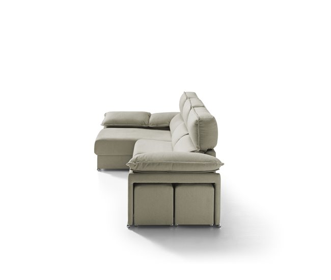 Chaise longue con arcon DIWY Beige