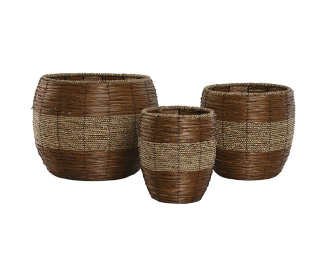 Set de Maceteros Natural
