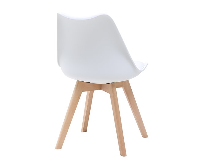 Pack de 4 sillas de cocina YESSI  Blanco