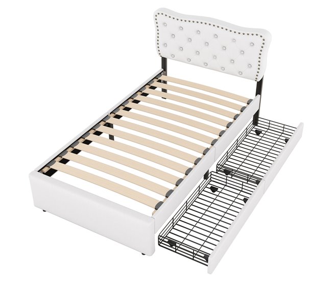 Camas individuales 92x203 Beige