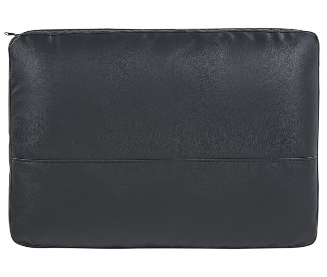 Beliani Sofá de 2 plazas Piel sintética SOVIK Negro