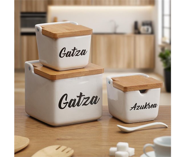 Salero con Tapa GATZA Blanco