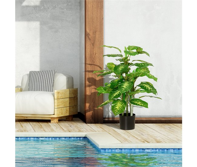 Plantas Artificiales PEVA HOMCOM, hogar - decoración Verde